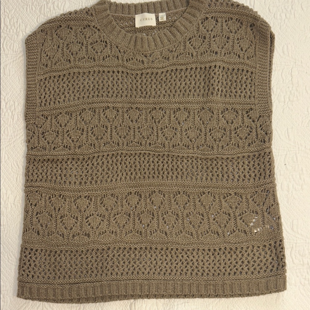 Cyrus Women's Tan Knit Sweater